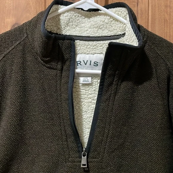 Orvis sherpa lined quarter zip jacket bundle - Picture 7 of 8